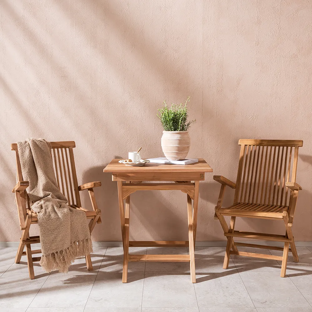 Ghana Couchtisch 70x70 cm Teak