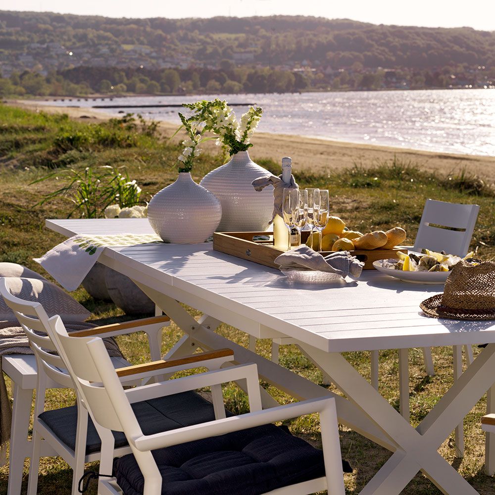 Hillmond Tisch 100x240-310 cm schwarz