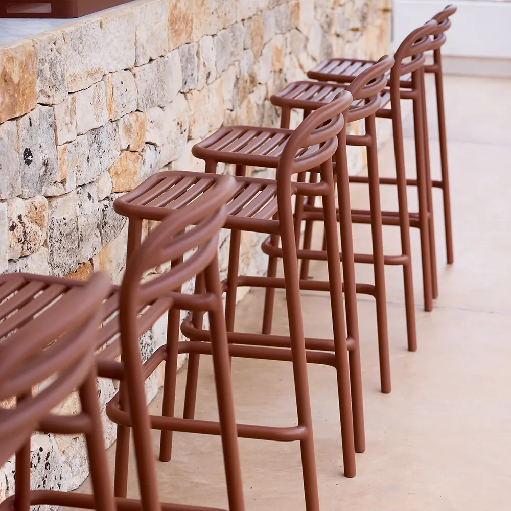 Bliss barstuhl, stapelbar Dark green, aluminium