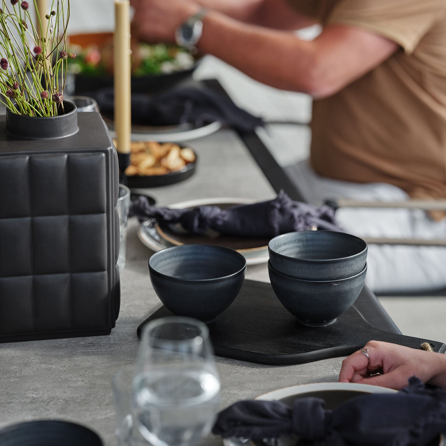 Lyra Esstisch 100x220 cm mit Glas