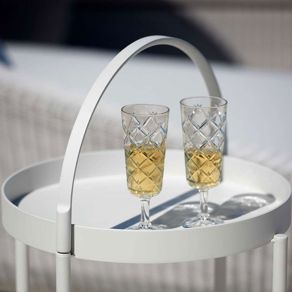 Roll Trolley / Beistelltisch Weiß