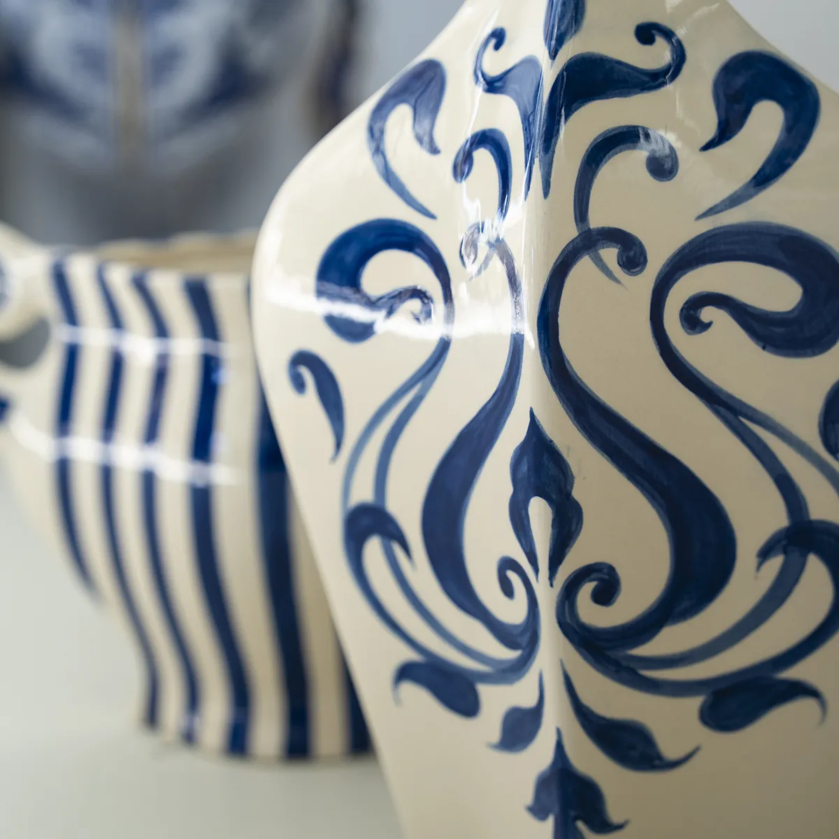 Dekovase Blu 1 H50 cm