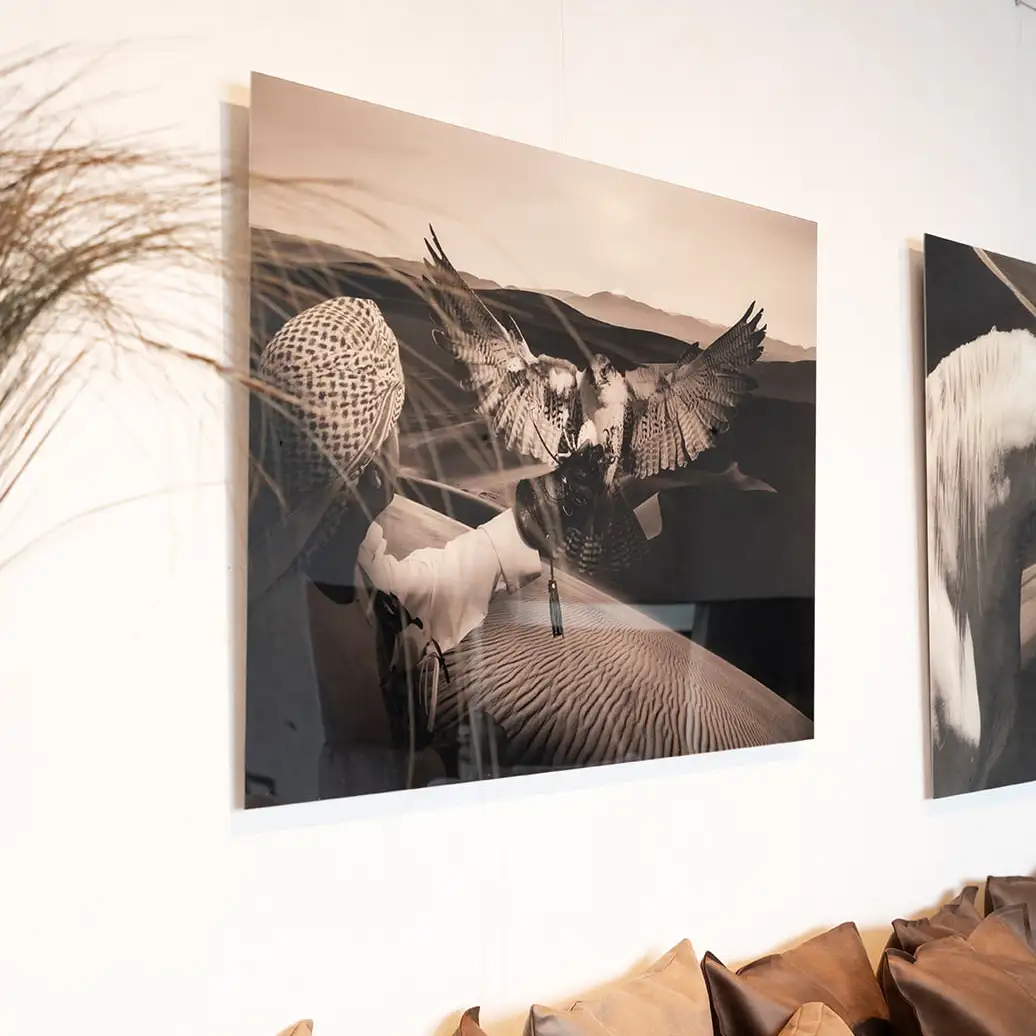 Wanddekoration Araberjagd 120x80 cm