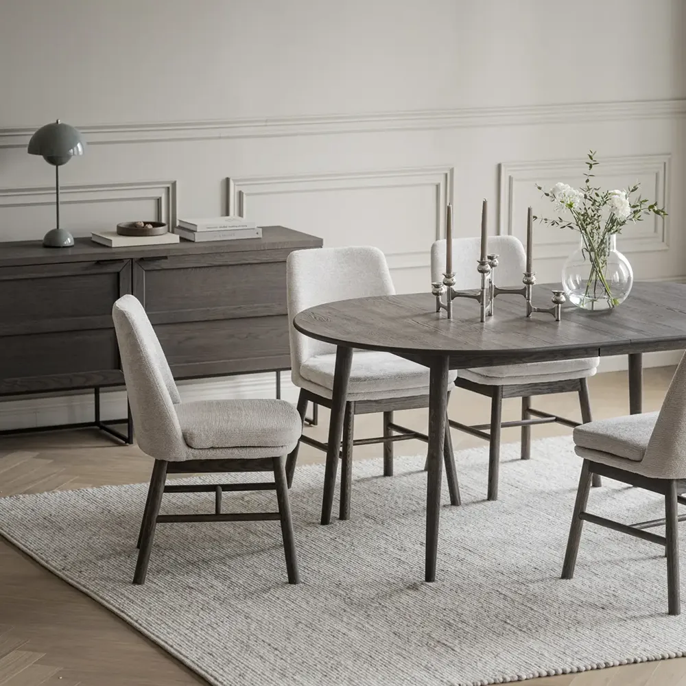 Tyler ovaler Esstisch 170-210x705 cm braune eiche