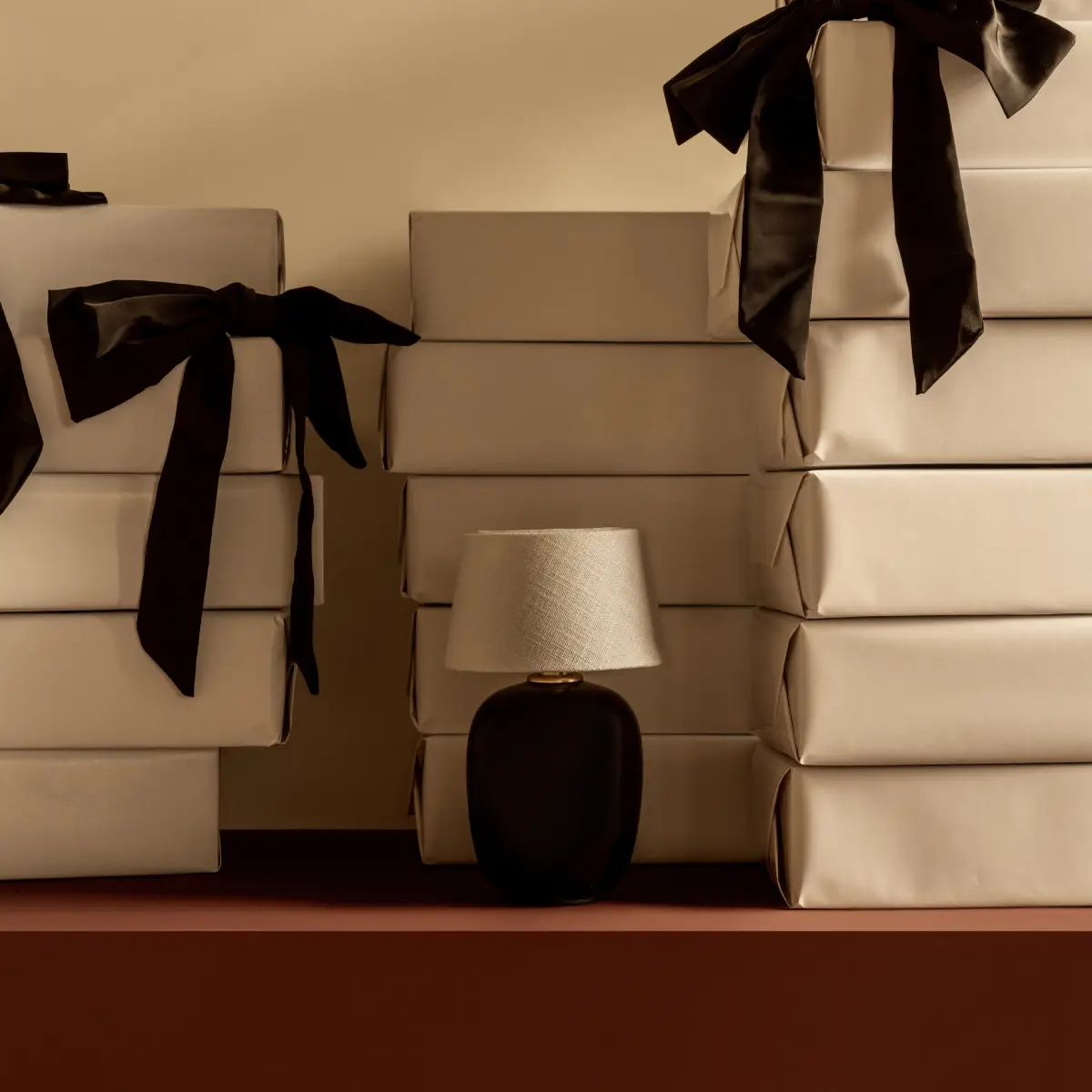 Tragbare Torso-Lampe Schwarz