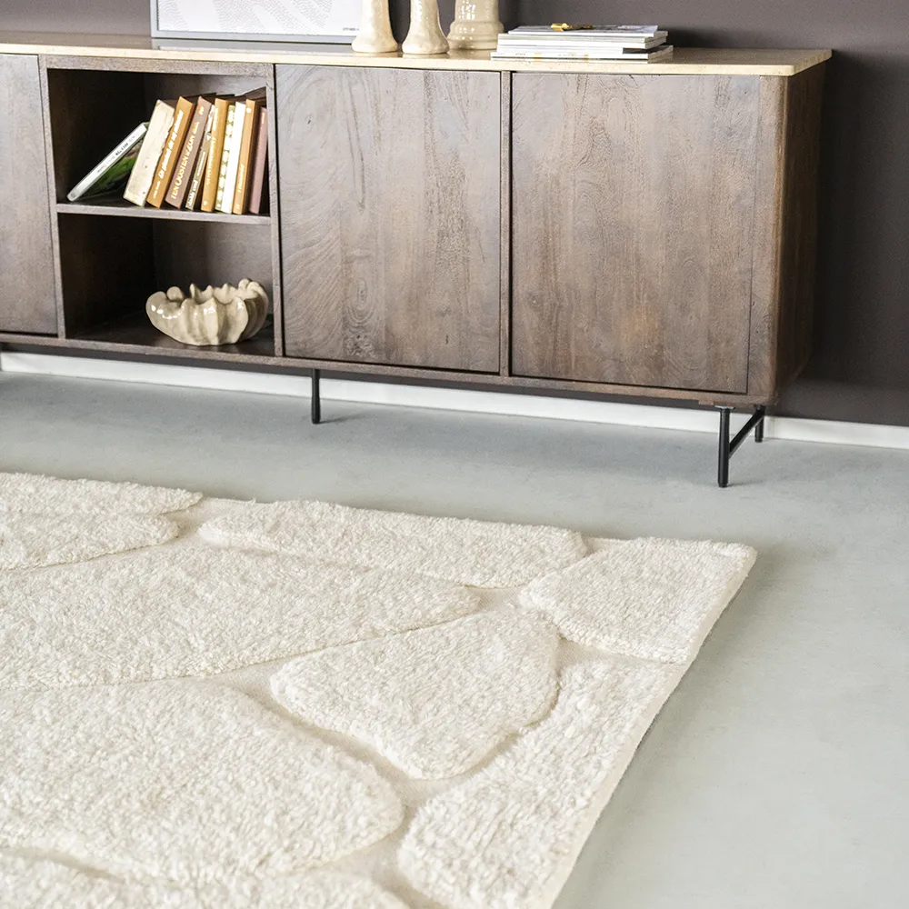 Teppich Kala 160x230 cm Off-White