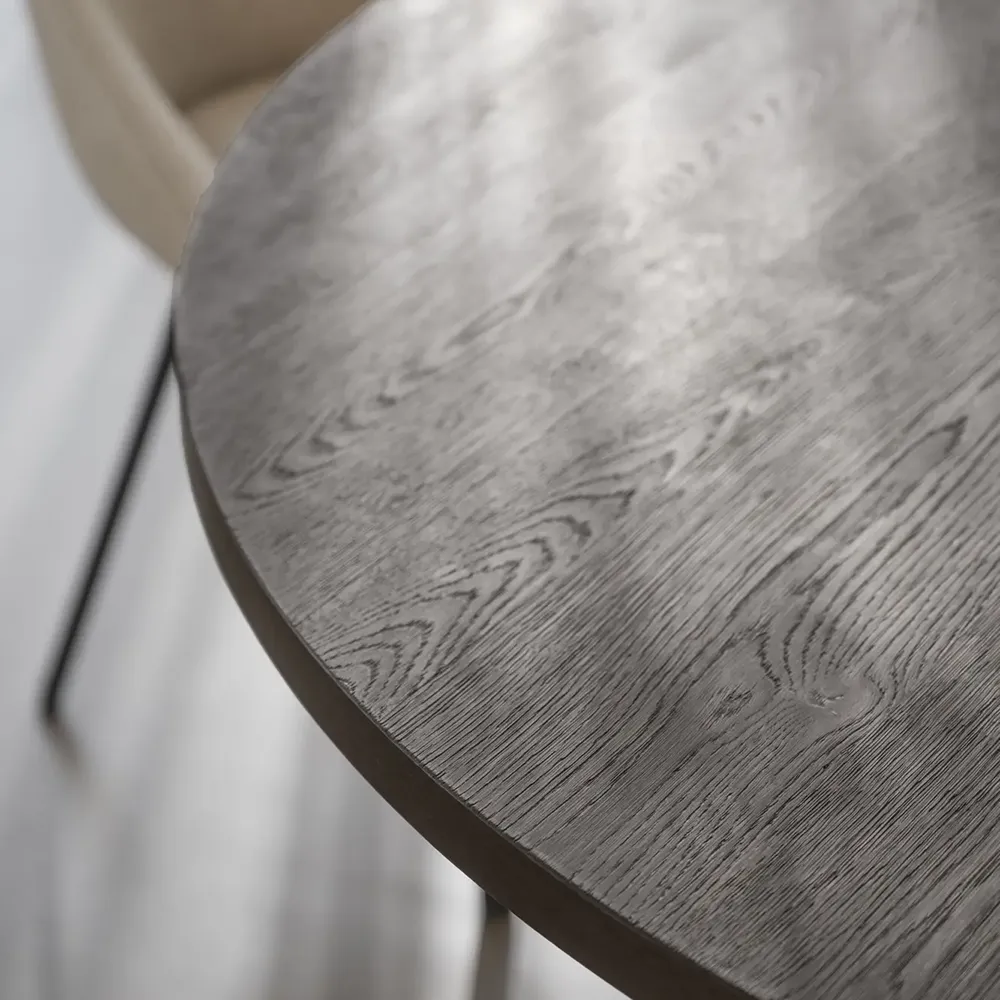 Maddock Esstisch Ø135 cm braune eiche