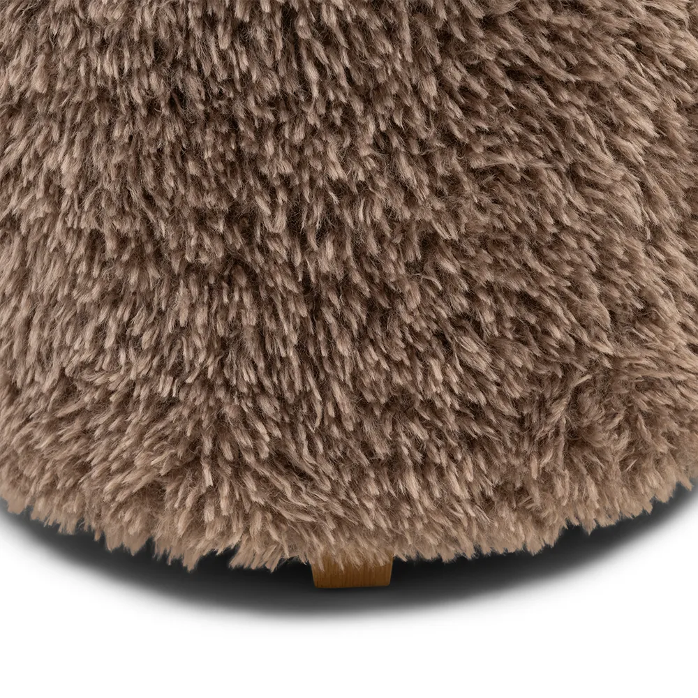 Fußhocker Bowery Raccoon Taupe