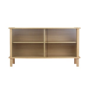 Italic Sideboard Eiche/Glas x2