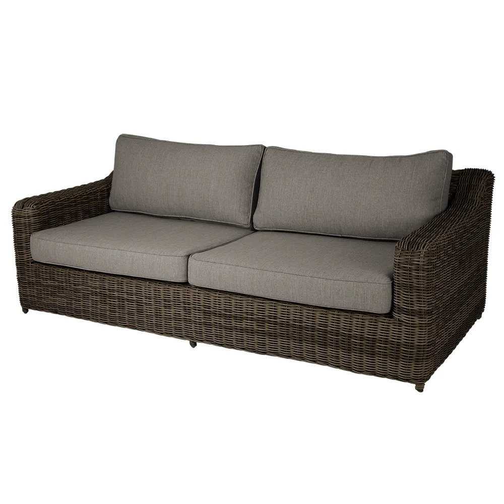 Glendon 3-sitzer-sofa  Dark brown / Soft moose