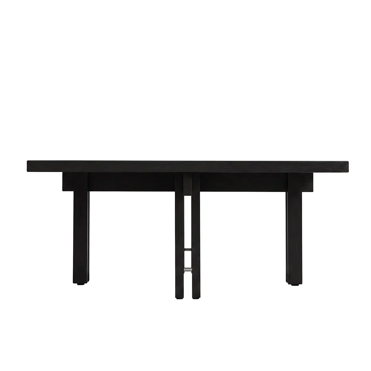 Couchtisch aus Eiche 80x80 Plinth Coffee Black Oak