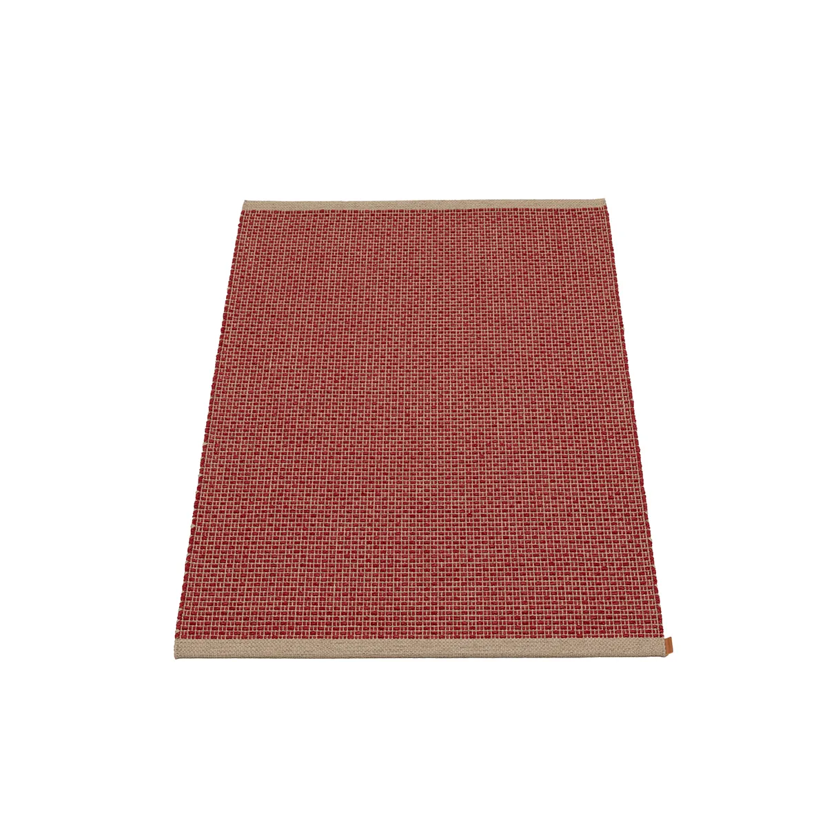 Waschbarer Kunststoffteppich NILS Dark Red 70x120 cm