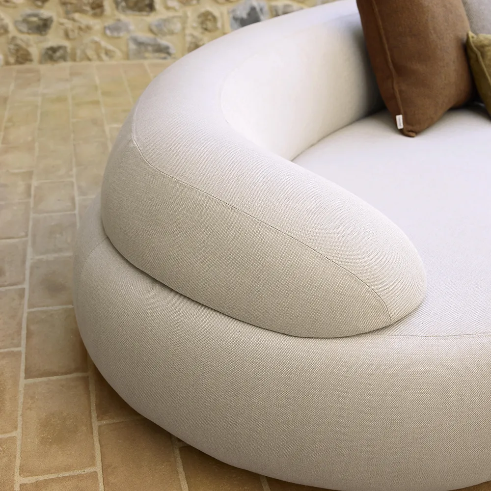 Mellow Sofa-Modul rechts mit langer Rückenlehne Sand