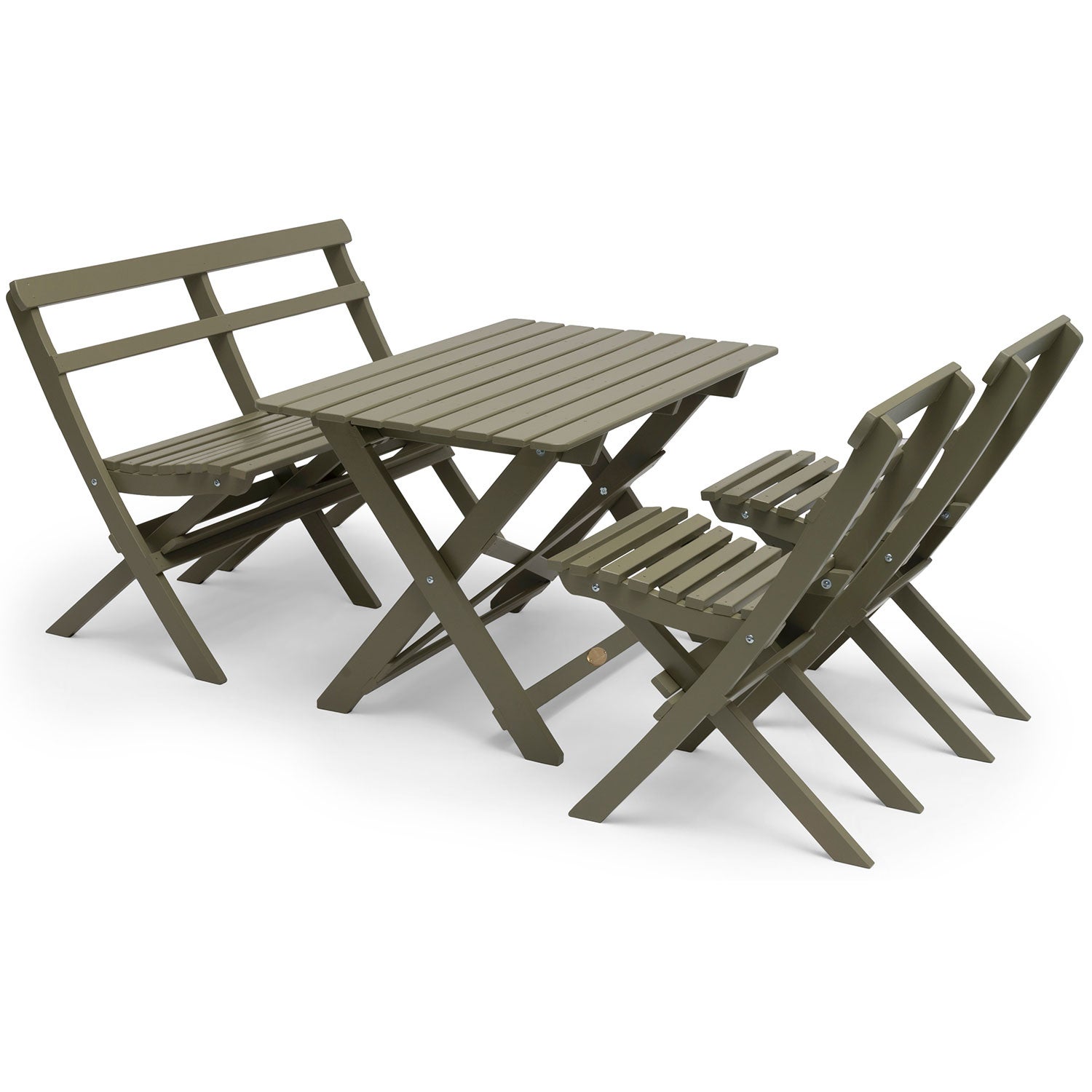 Torpet Stuhl Kiefer antik grün 