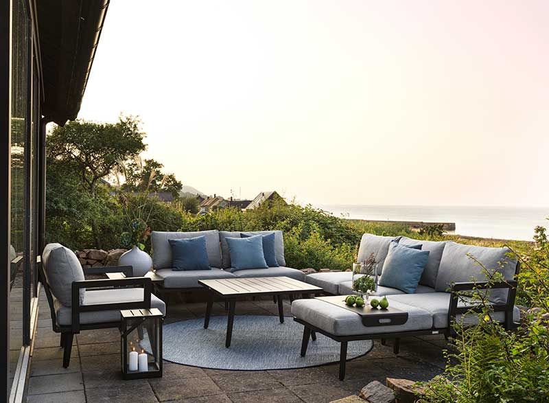 Villac Sofagruppe Schwarz