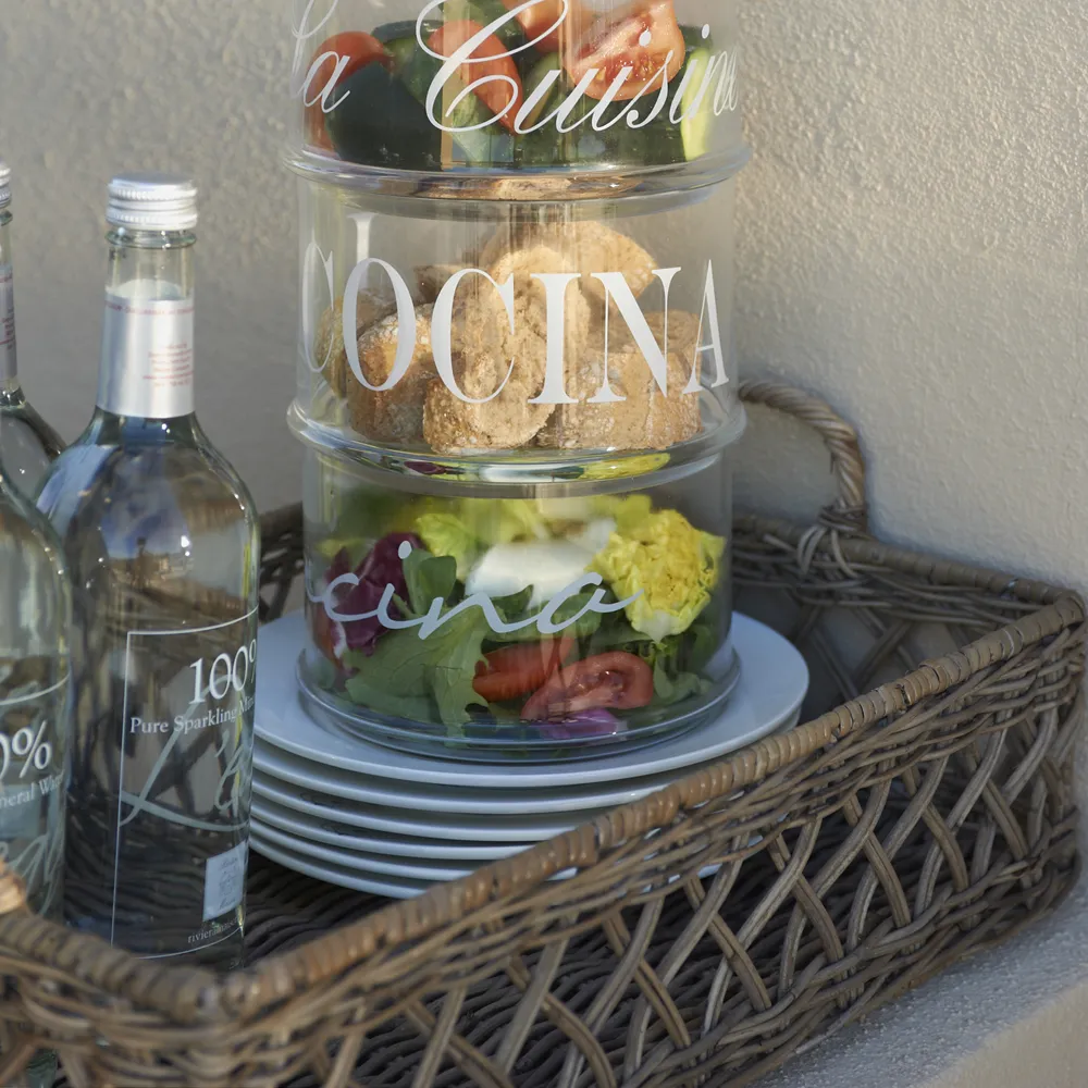 Rattan Tablett Avenue Pierre 45×30