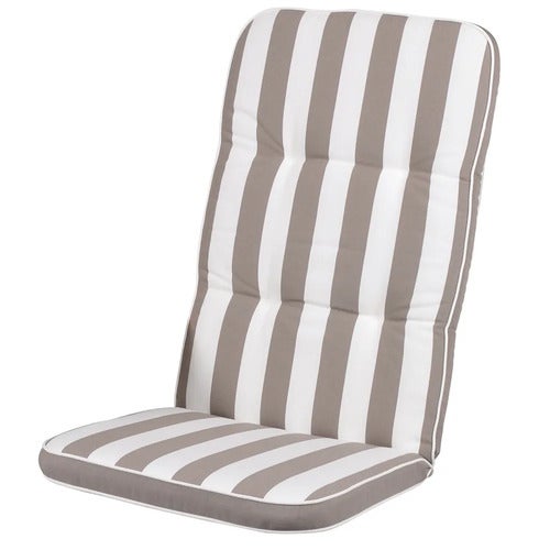 Woodline Recliner Kissen Taupe gestreift