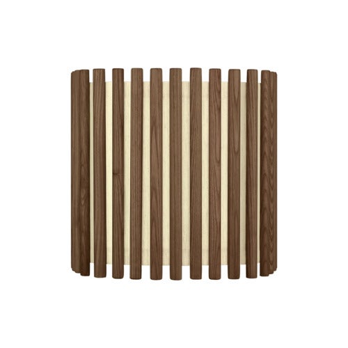 Komorebi Lampenschirm Quadratisch Mittel Dark Oak