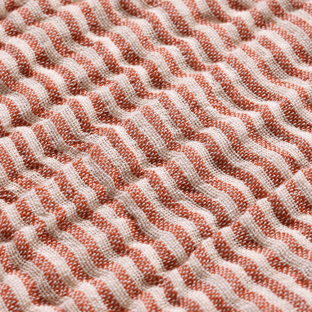 Fino Tagesdecke - Terracotta/Off-white