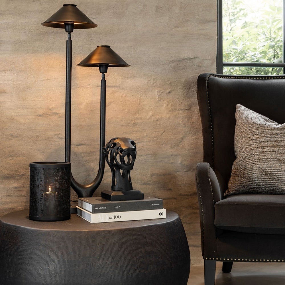 Fiora Couchtisch Ø80 cm Schwarz