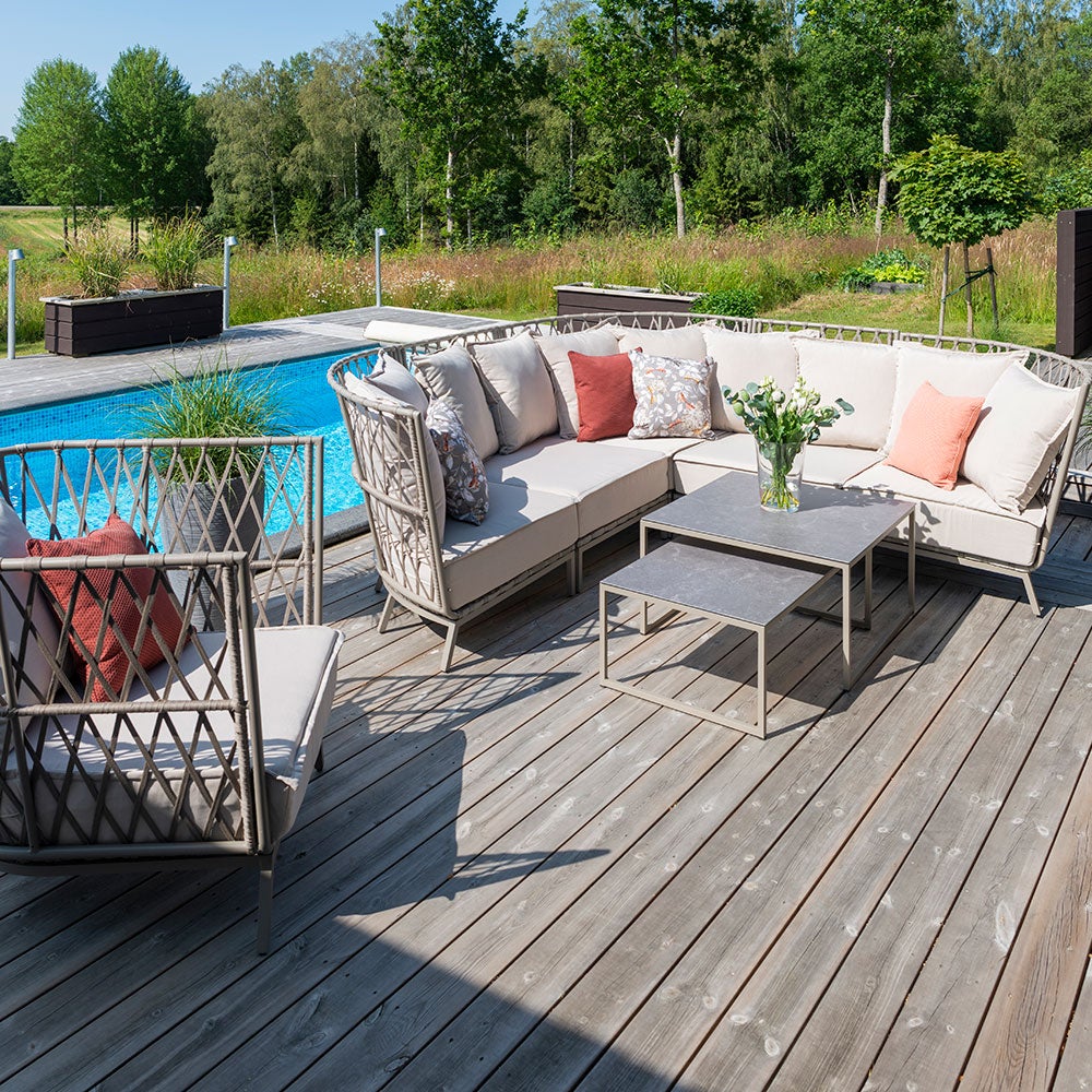 Jet Set Ecksofa mit Polstern 