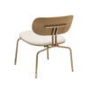 Curious Loungesessel Eiche/Messing Teddy White