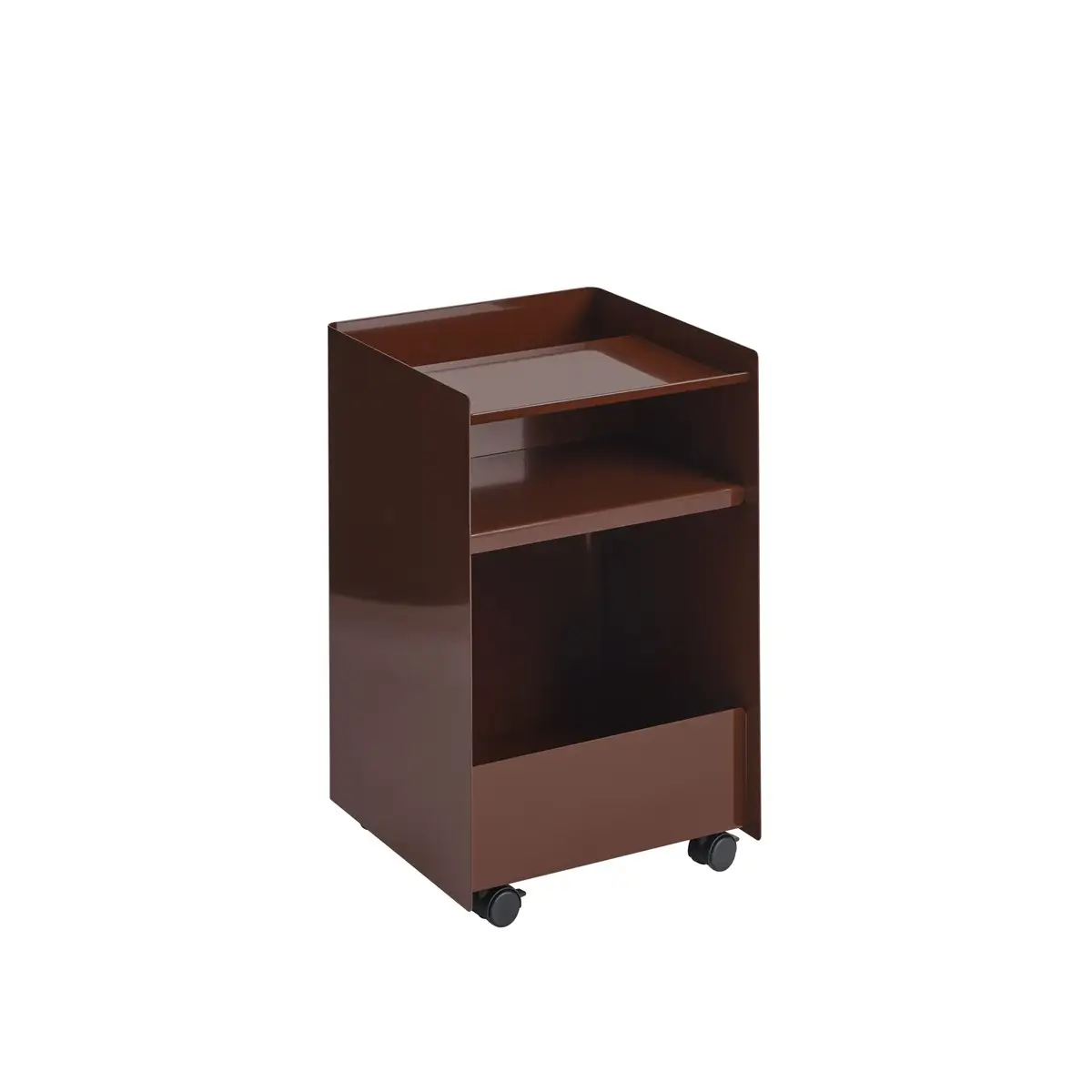 Folded Trolley Höhe 61,5 cm (aufgeklappt) – Dunkelrot