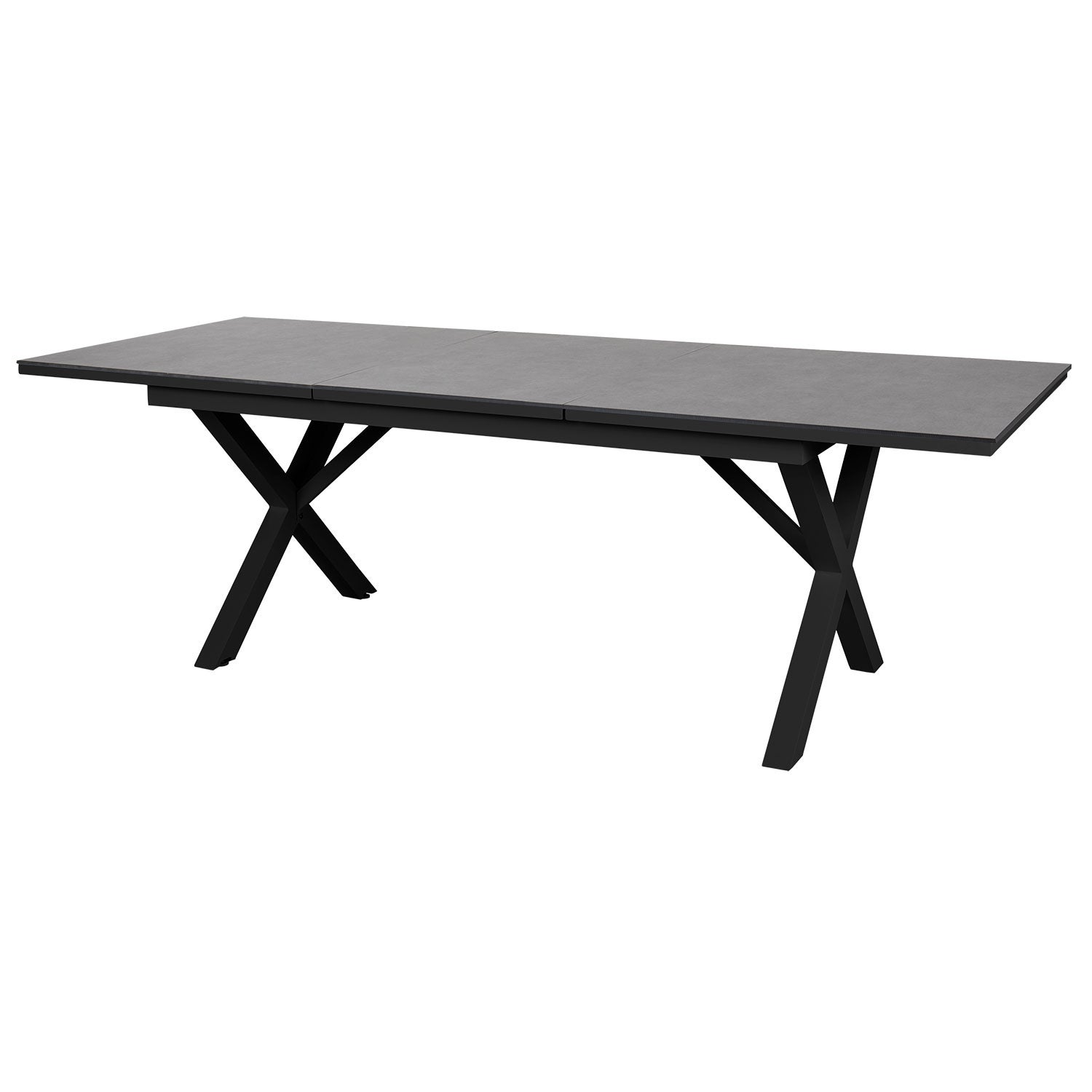Hillmond Ausziehtisch 100x166-226 cm schwarz/grau