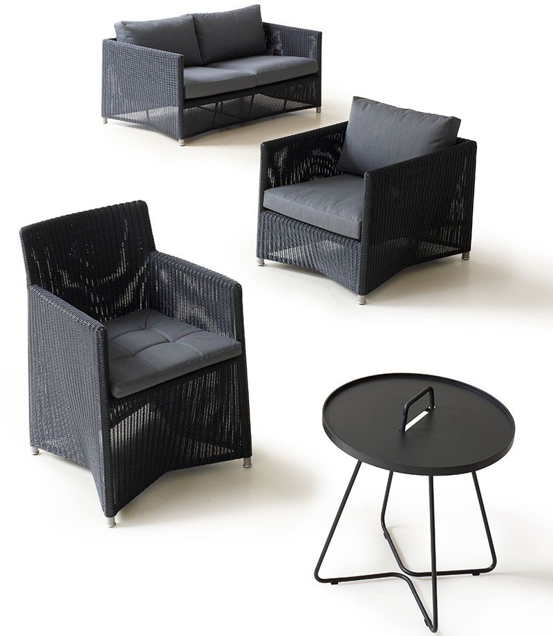 Diamond 3 Sitzer Sofa Graphit