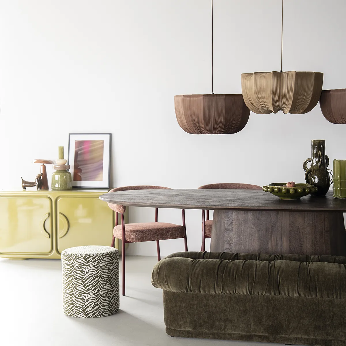 Hocker Tigra Green H42 cm