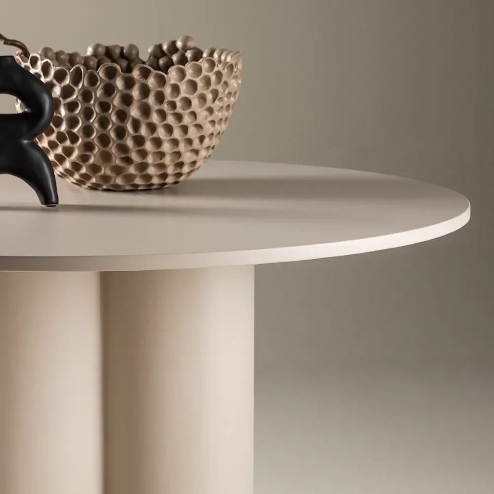 Olivia Esstisch 110 cm Beige