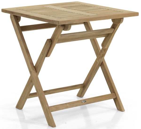 Turin Klapptisch 70 x 70 cm Teakholz