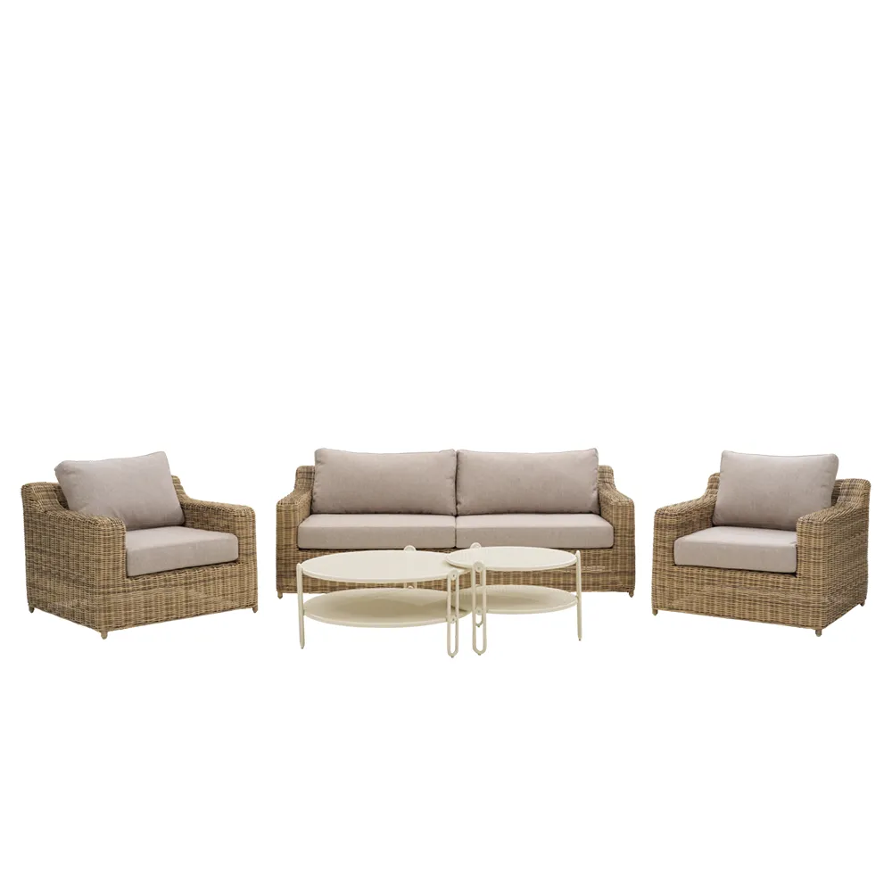 Glendon 3-sitzer-sofa  Rustic / Beige