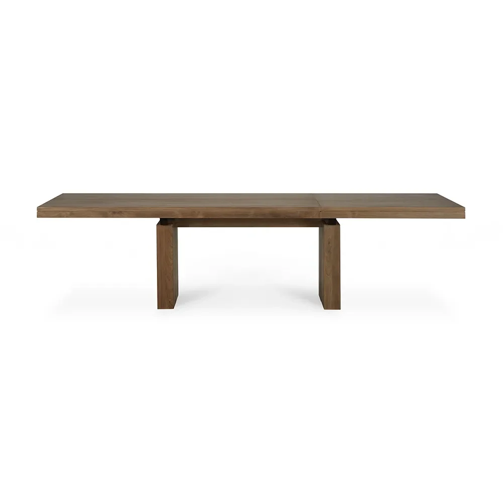 Doppelter Esstisch 100x200-300 cm Teak