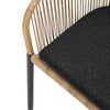 Delta stuhl    Schwarz / Natural Wicker/ Teddy Black