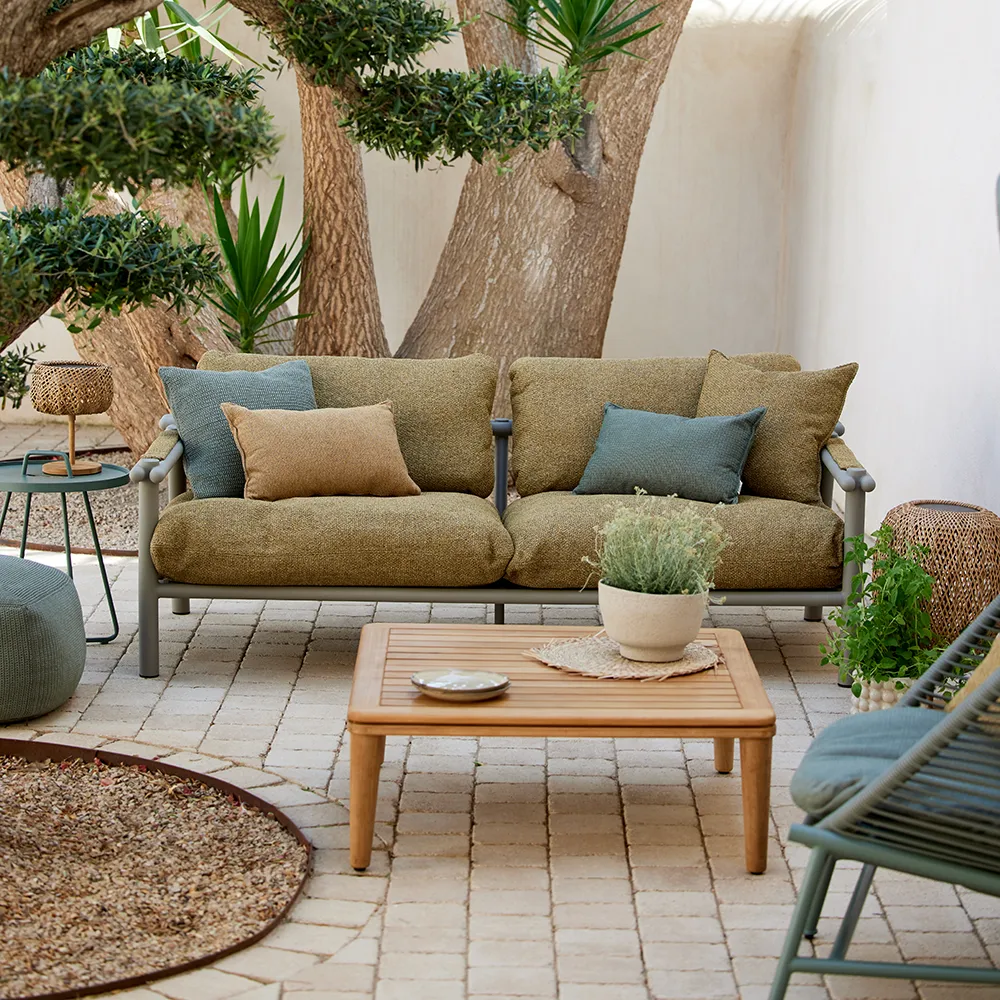 Sticks 2 Sitzer Sofa Taupe