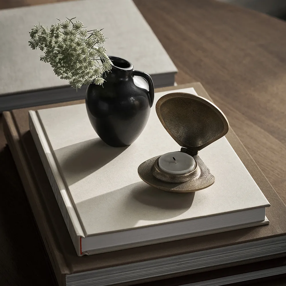 Kerzenhalter Clam i messing