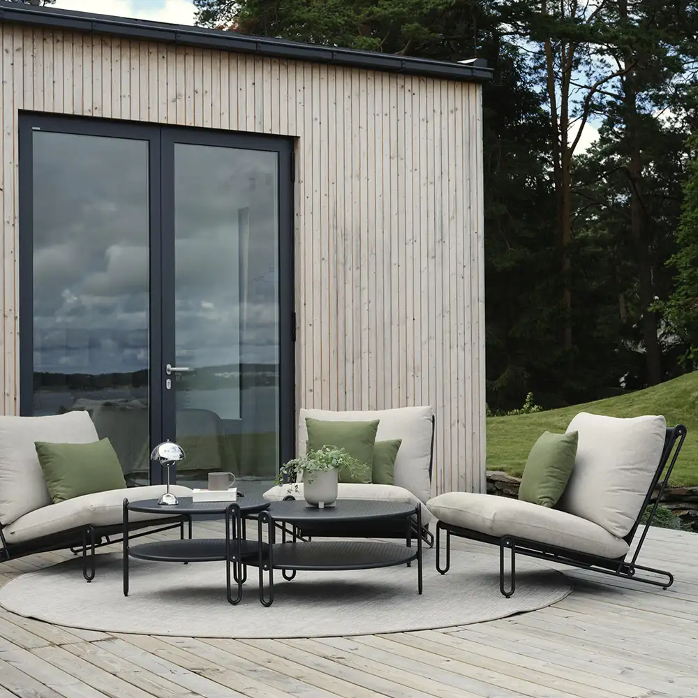 Blixt Sessel schwarz/beige