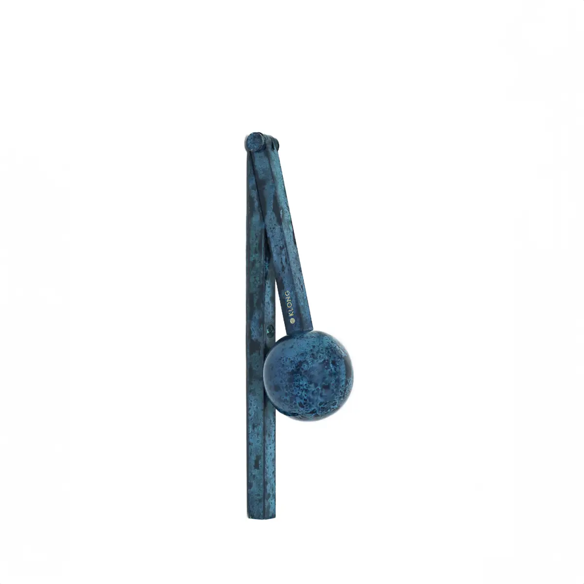 Klonk Türklopfer blau oxidiertes Messing