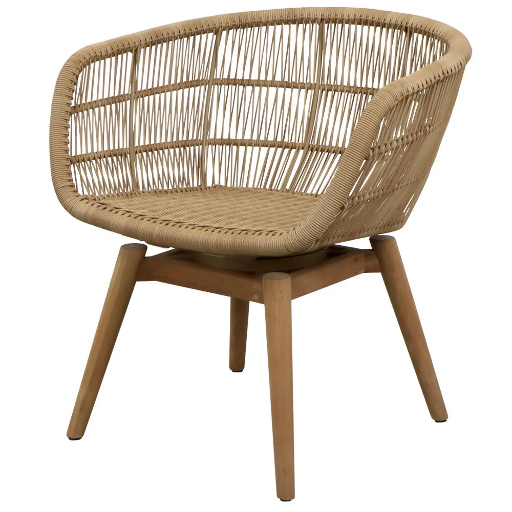 Stay Stuhl mit Teakholz-Drehfunktion Natural