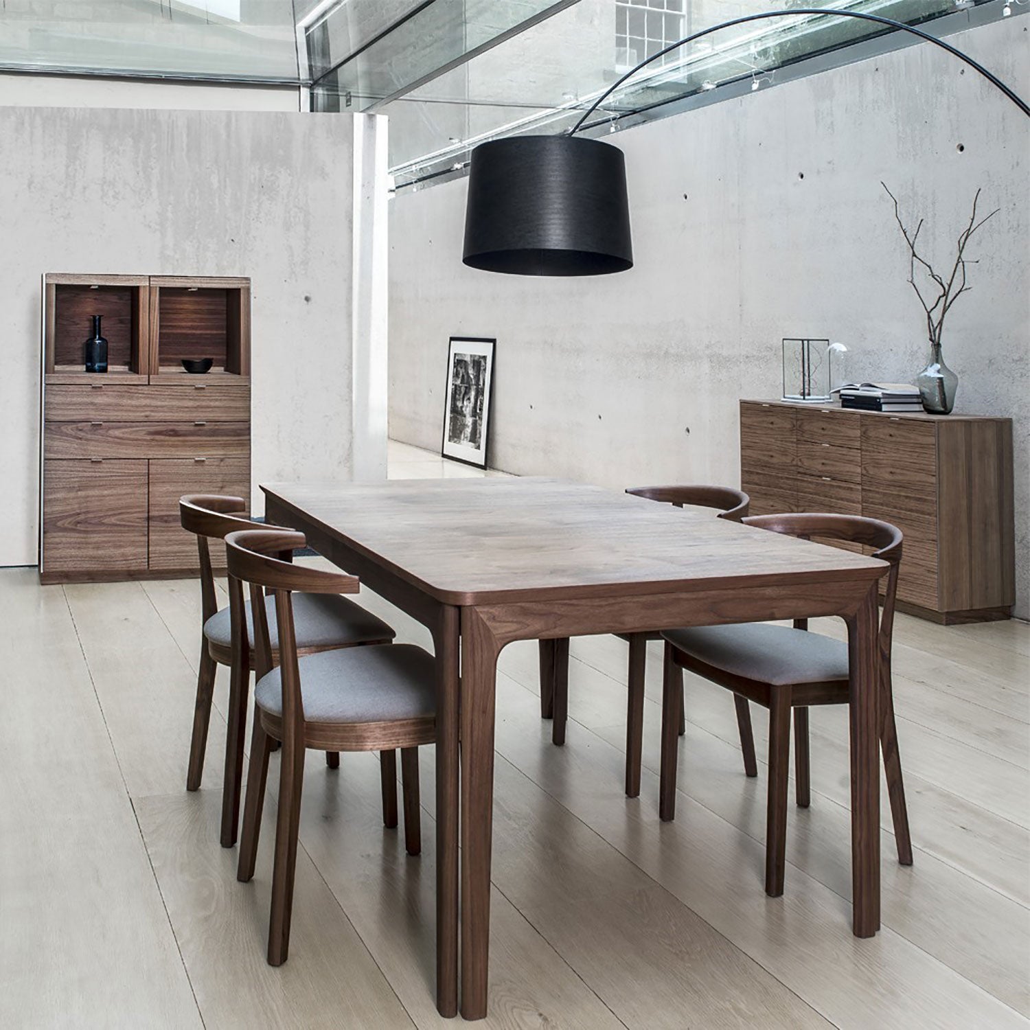 Sm923 Vitrinenschrank Eiche Lack 98X44X136Cm 