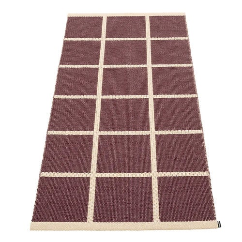 Gewebter Teppich Criss Burgundy 70x150 cm