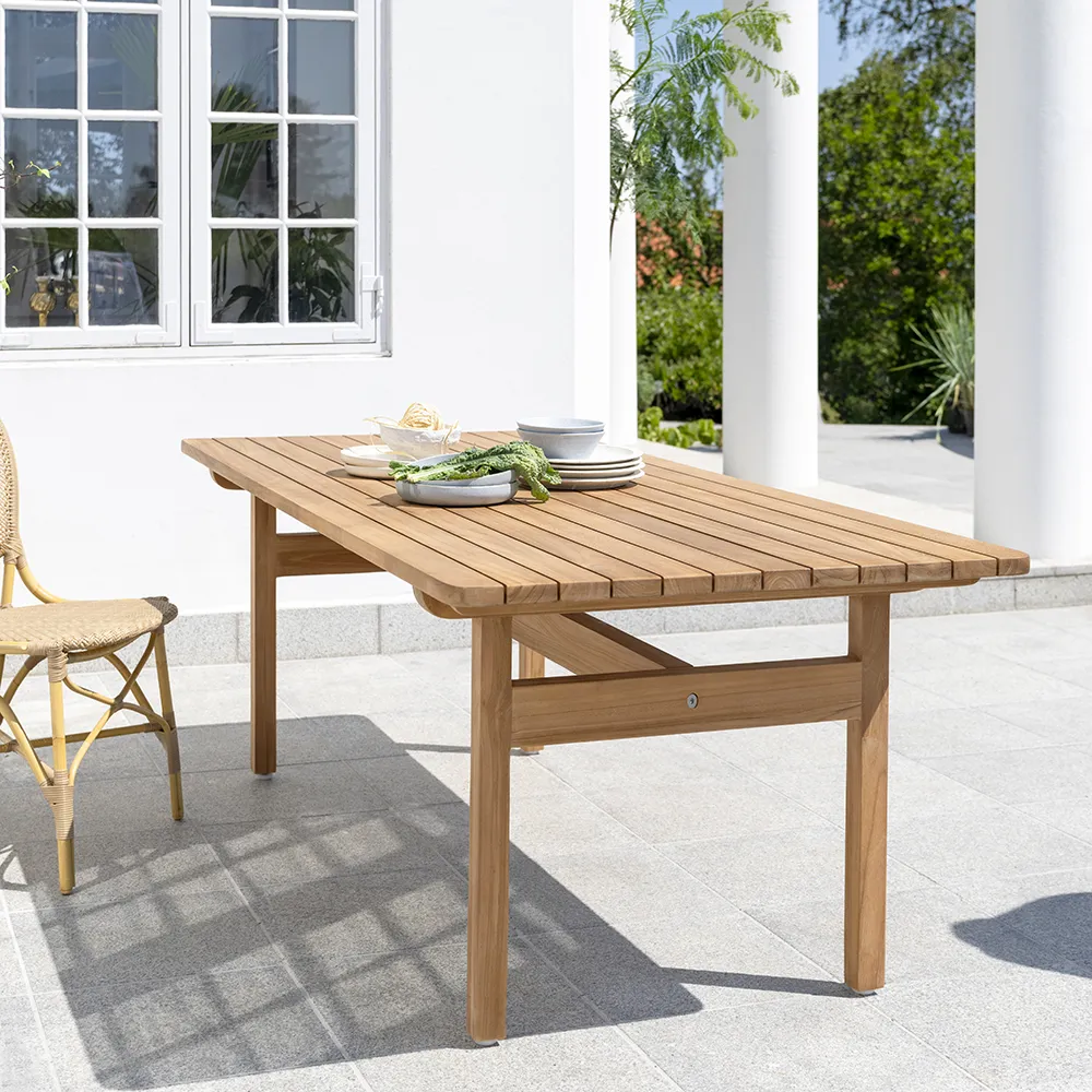 Tobias Teakholztisch 205x91 cm