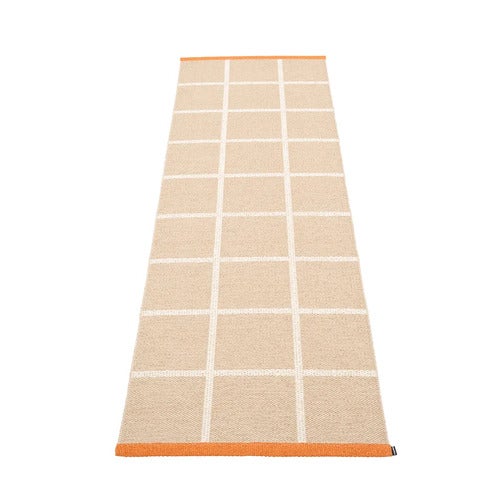 Gewebter Teppich Criss Beige 70x225 cm
