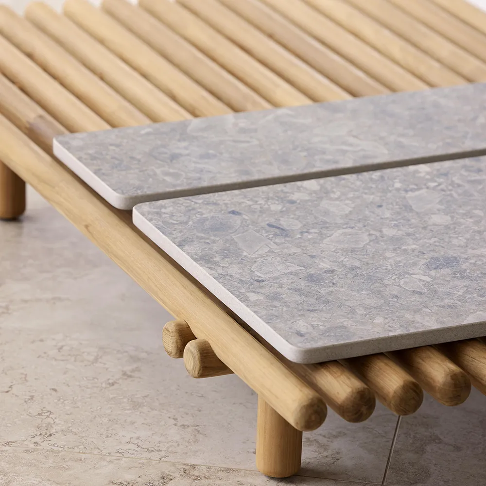 Tischplatte 83x47 cm Multi colour Keramik