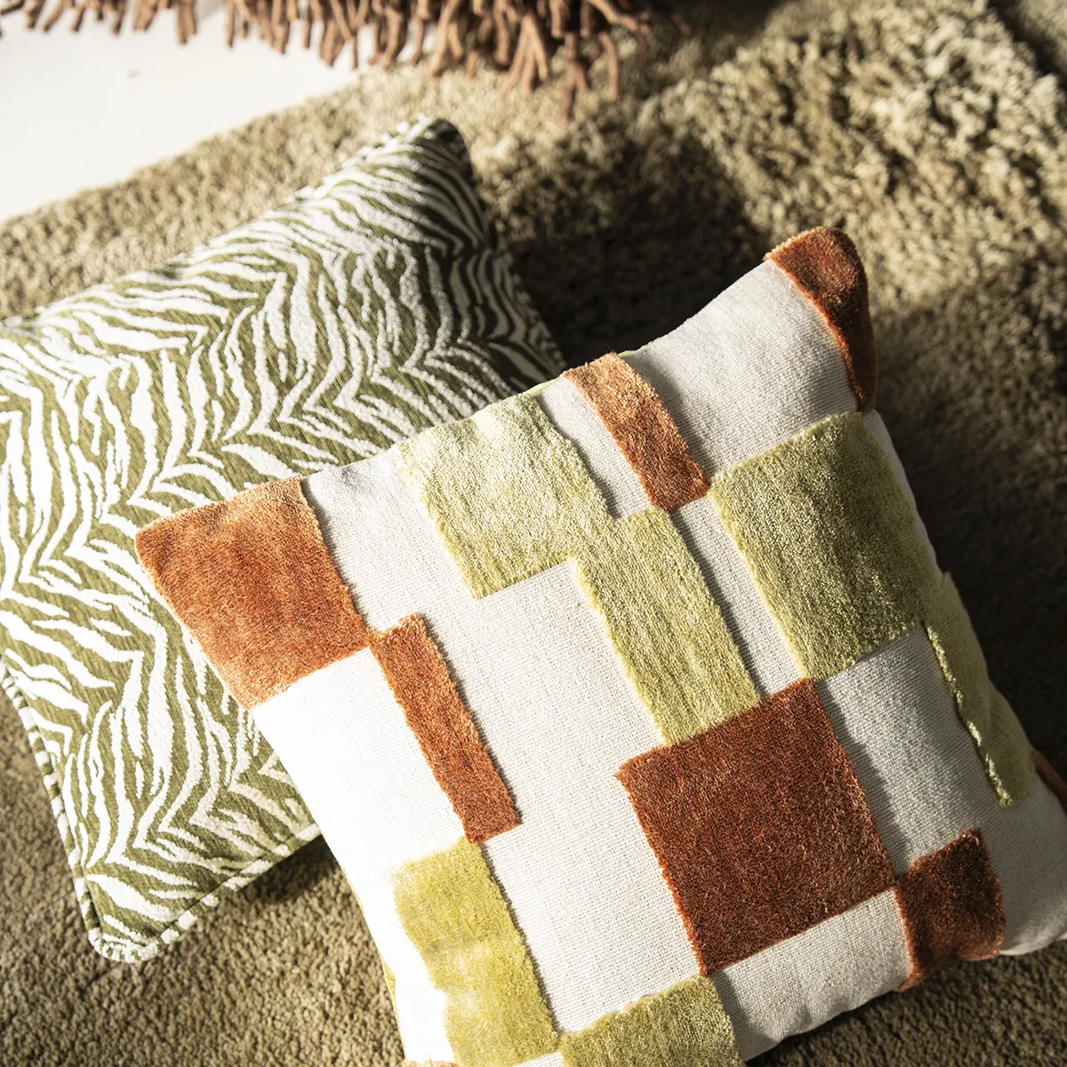 Dekokissen Tigra Green 45x45 cm