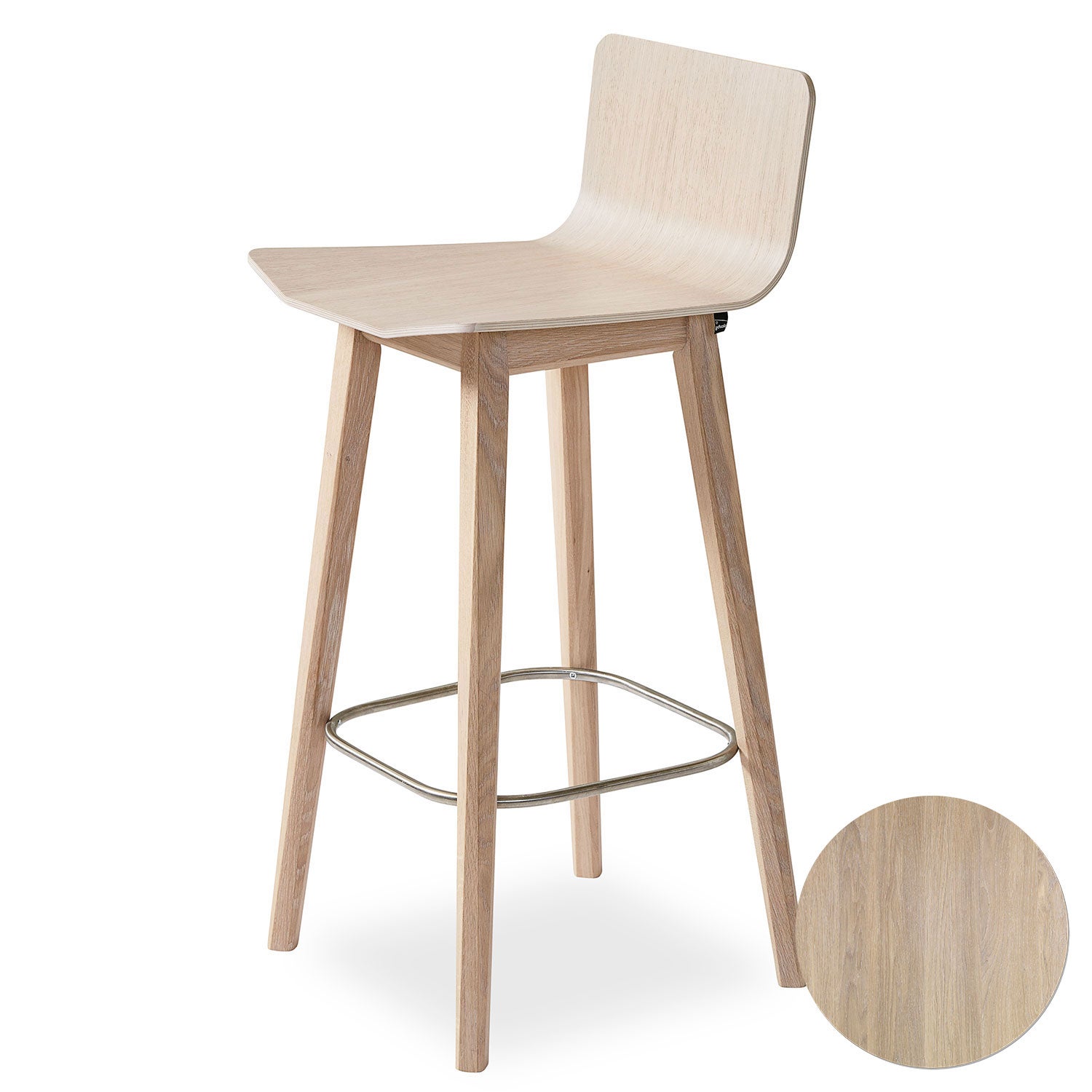 Sm808 Stuhl Eiche Lackiert Weiß Öl 41X42X83Cm 