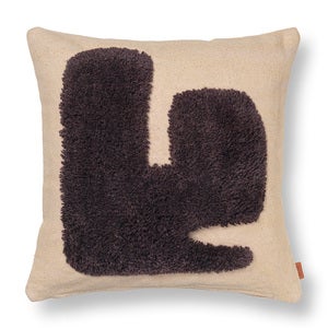 Lay Kissen 50x50 Sand/Dark Brown