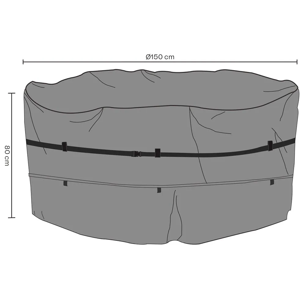 Möbelbezug Esstischgruppe Rund 150x80 Premium