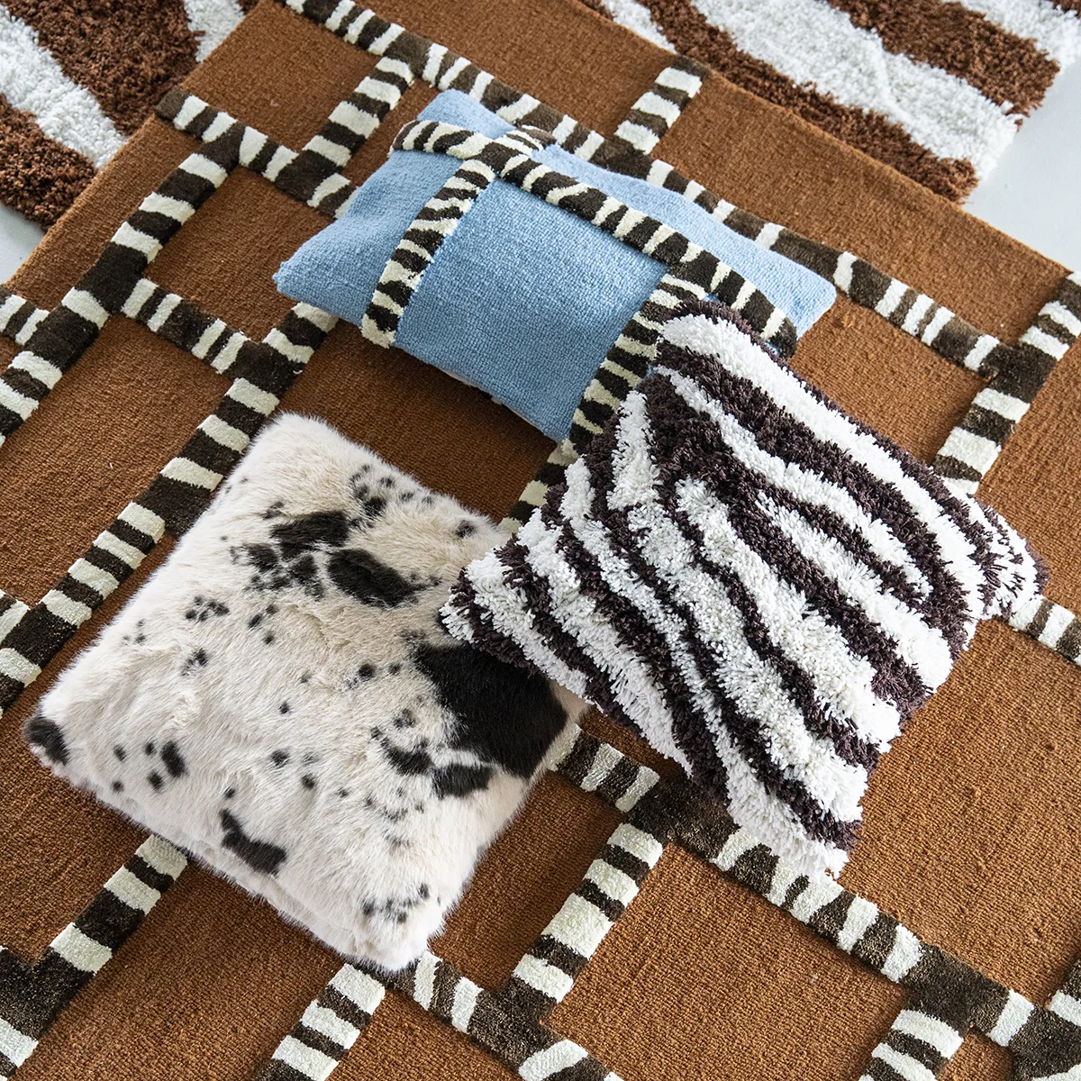 Dekokissen Marty Zebra Brown